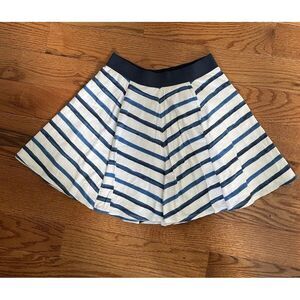 Blue Stripe Women's Abercrombie Skirt Mini Size S Stretchy Waistband